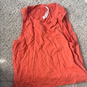 lululemon athletica Orange Muscle Tee